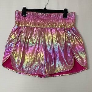 Simply Southern Iridescent Pink High Waist Women’s Shorts